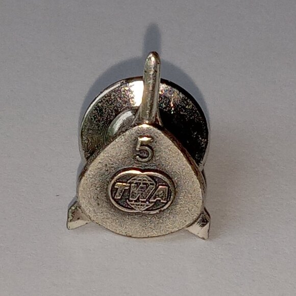 Vintage TWA Trans World Airlines Collectible 5 Years Service Pin - Picture 6 of 10